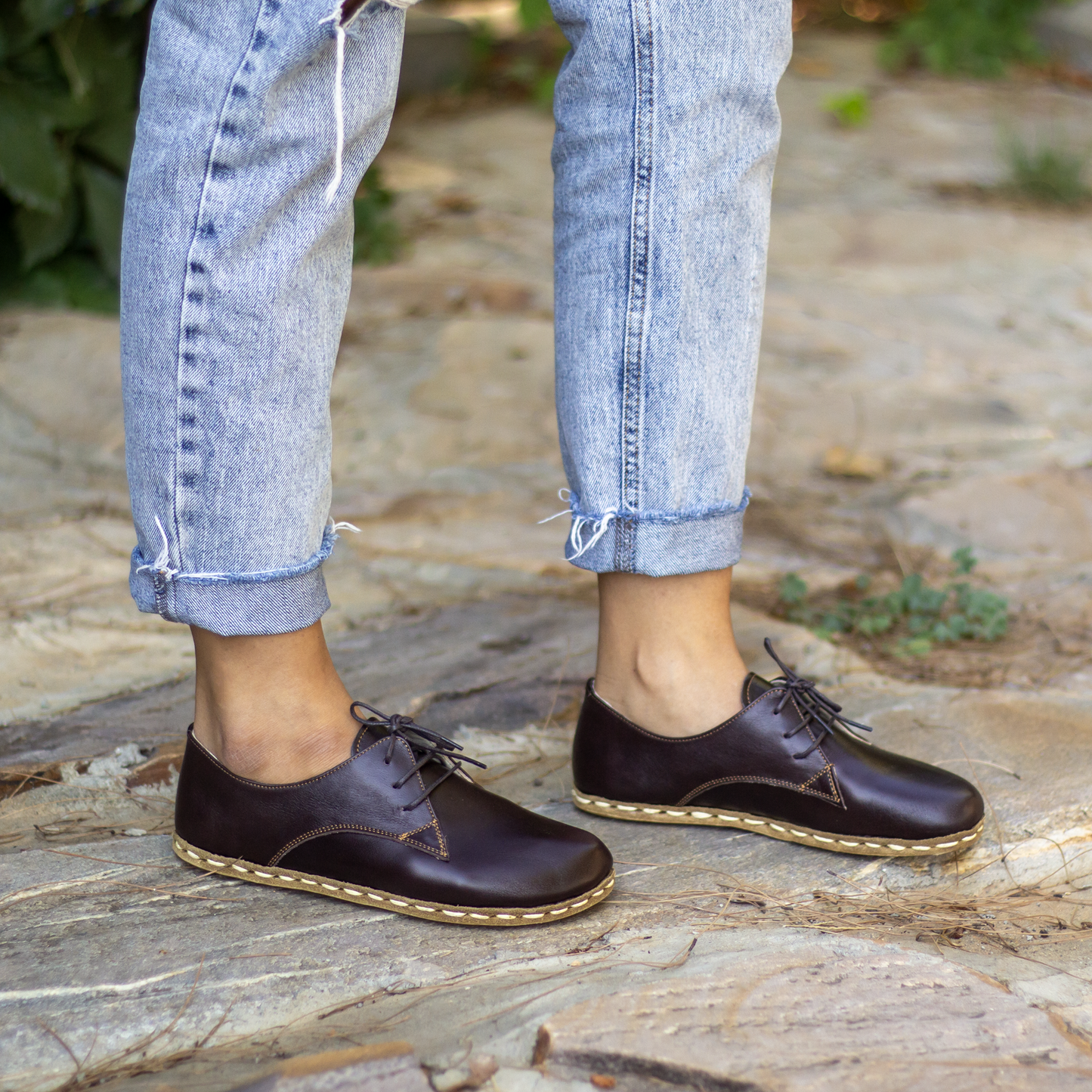 Silver Sandal, Sandals Leather Shoes, Womens Sandalls, Barefoot Sand ale, with Copper Rivet. Grounding // Silver