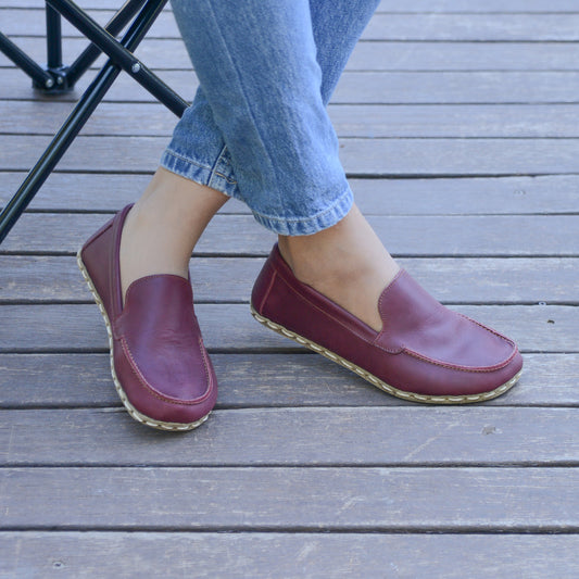 Barefoot Shoes Women's Crazy Burgundy