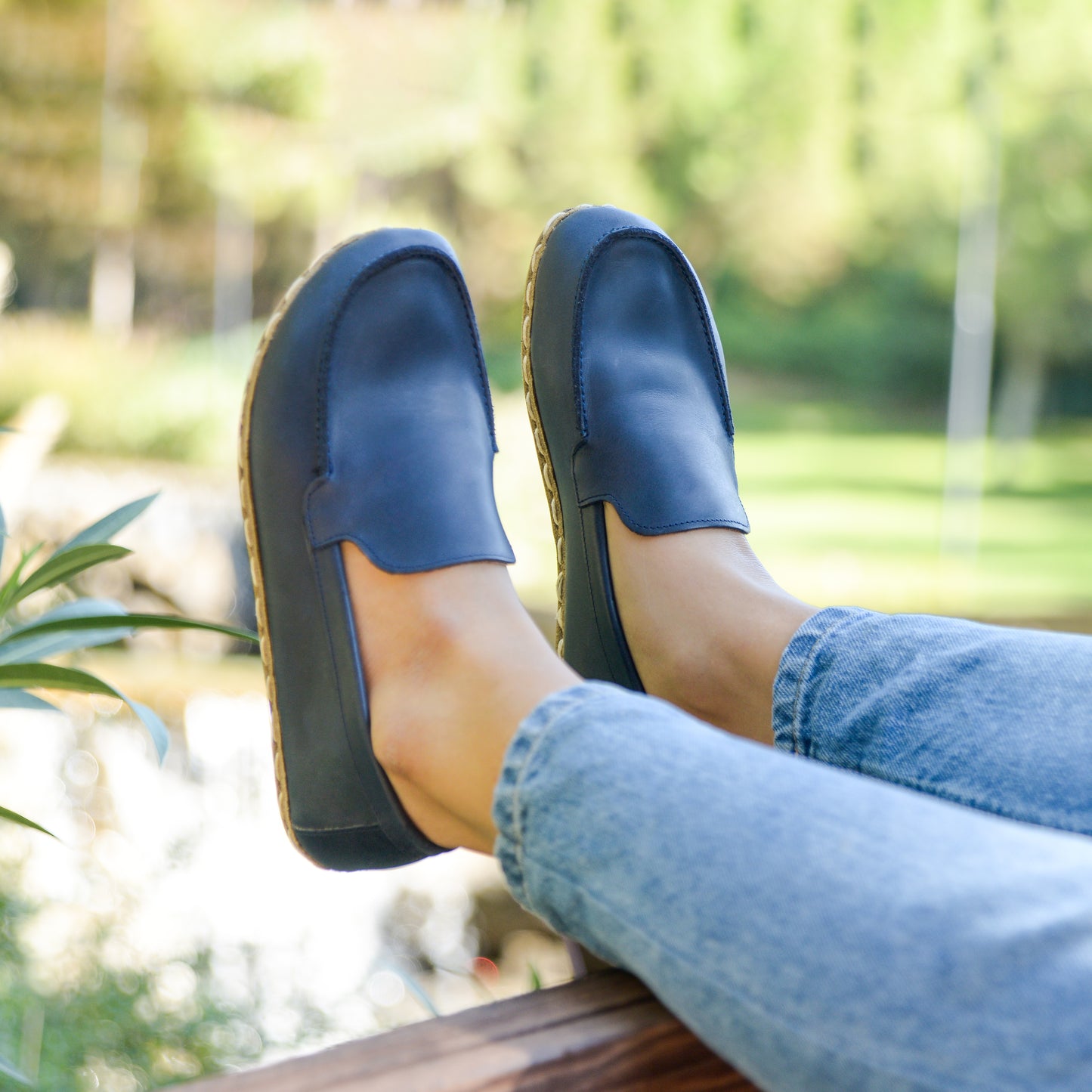 Barefoot Earthing Shoes Crazy Navy Blue Women