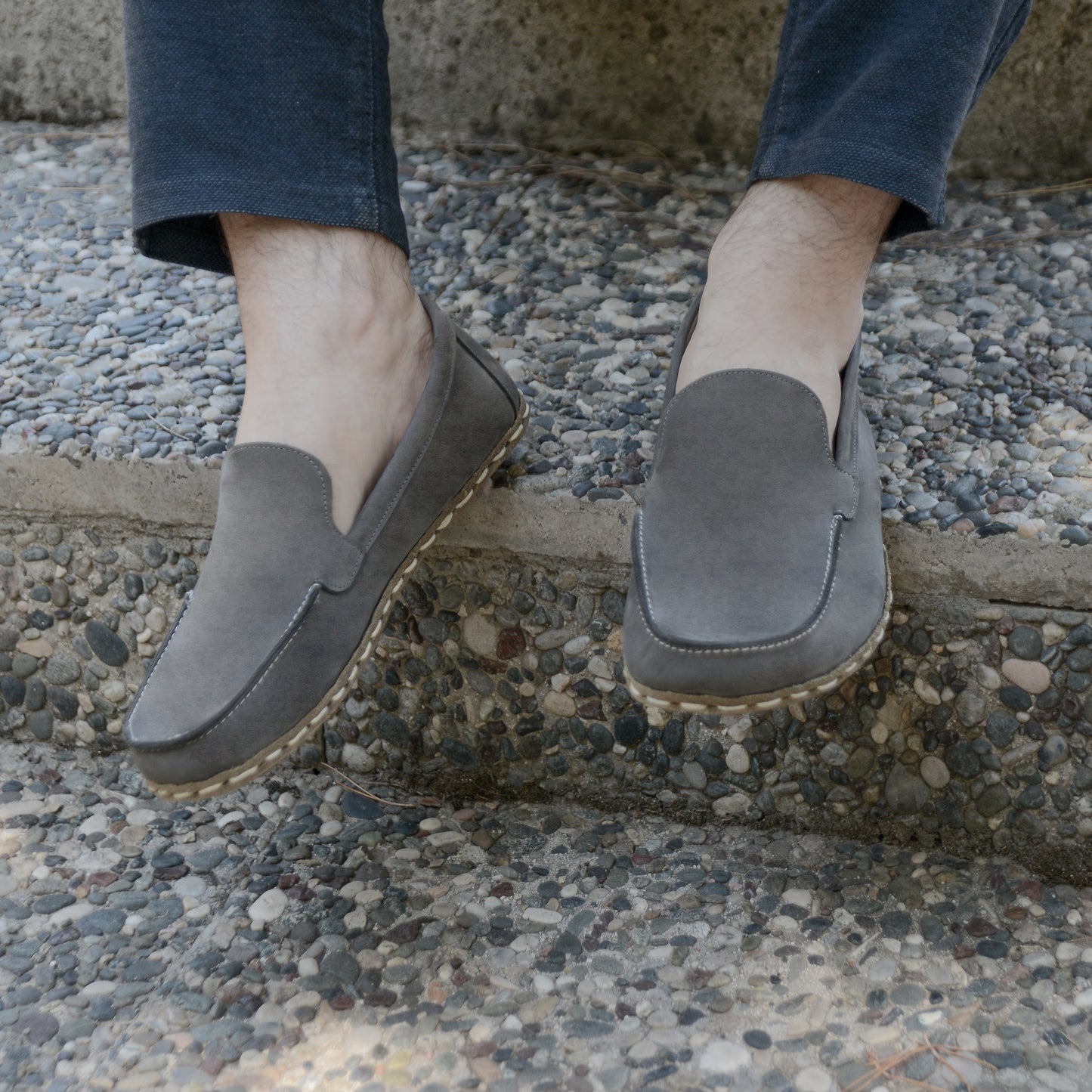 Barefoot Shoes Men's Nubuck Gray
