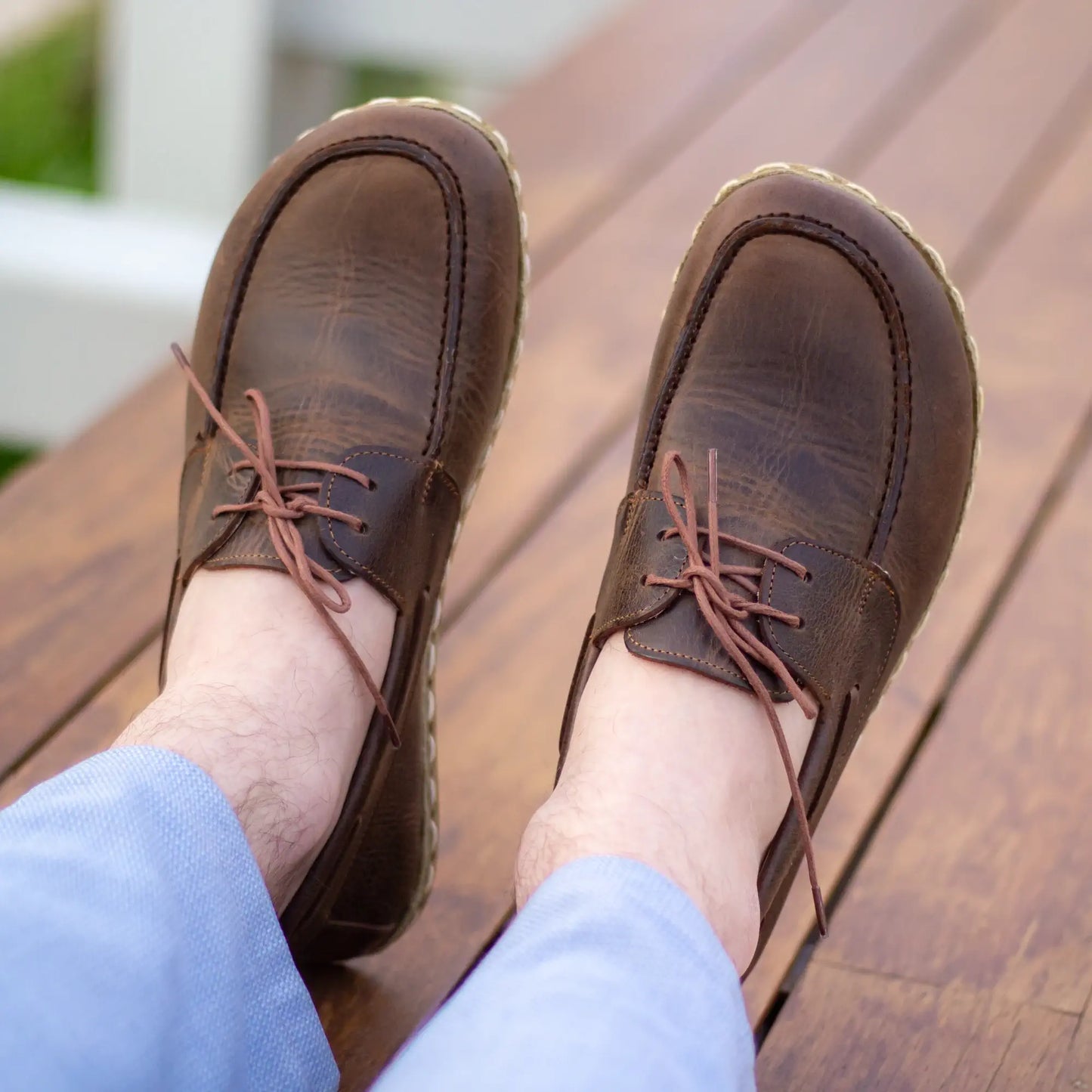 barefoot mens crazy classic brown grounding shoes