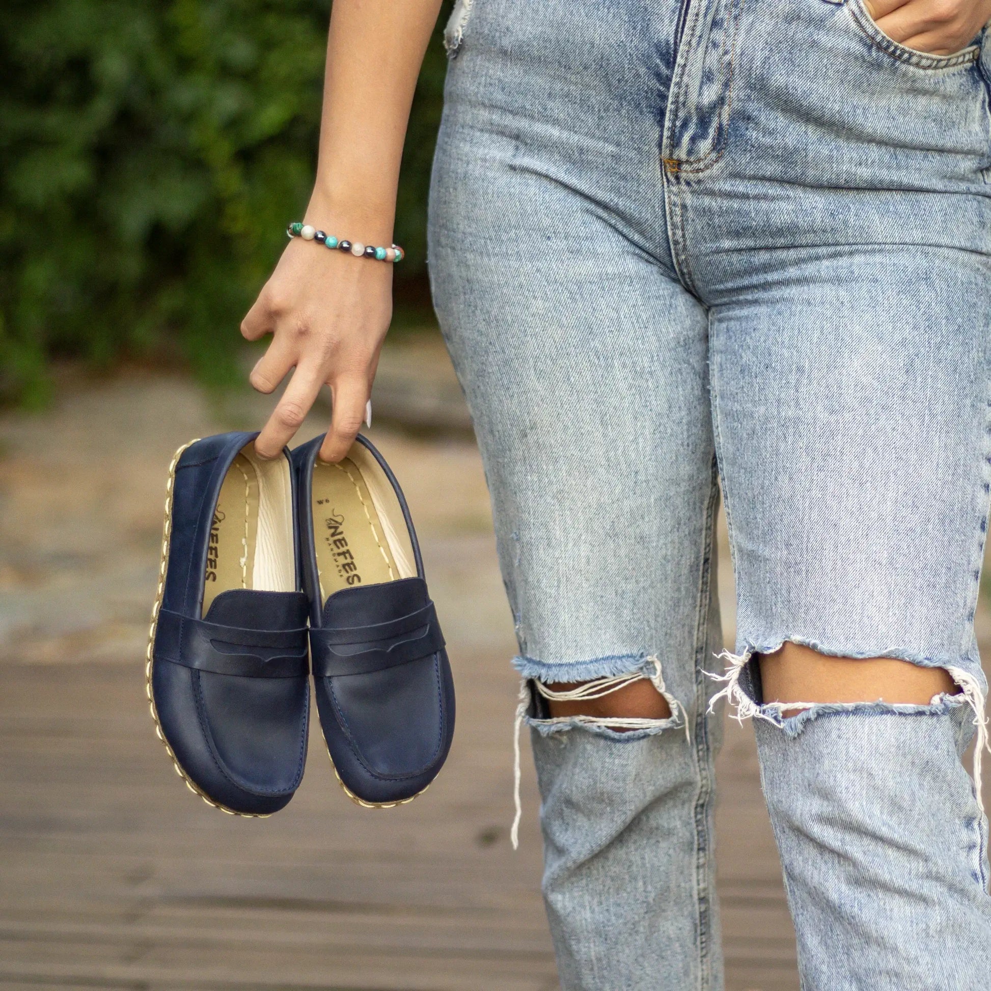 barefoot shoes earthing women crazy navy blue