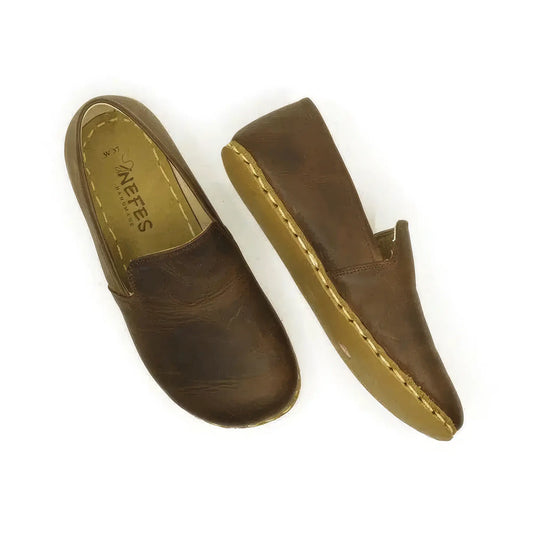 barefoot shoes for men brown classic style