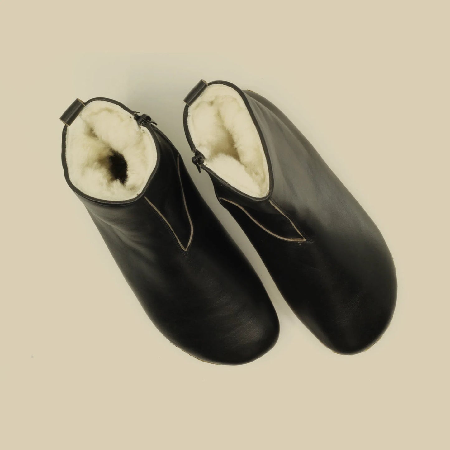 black barefoot walking leather boots men