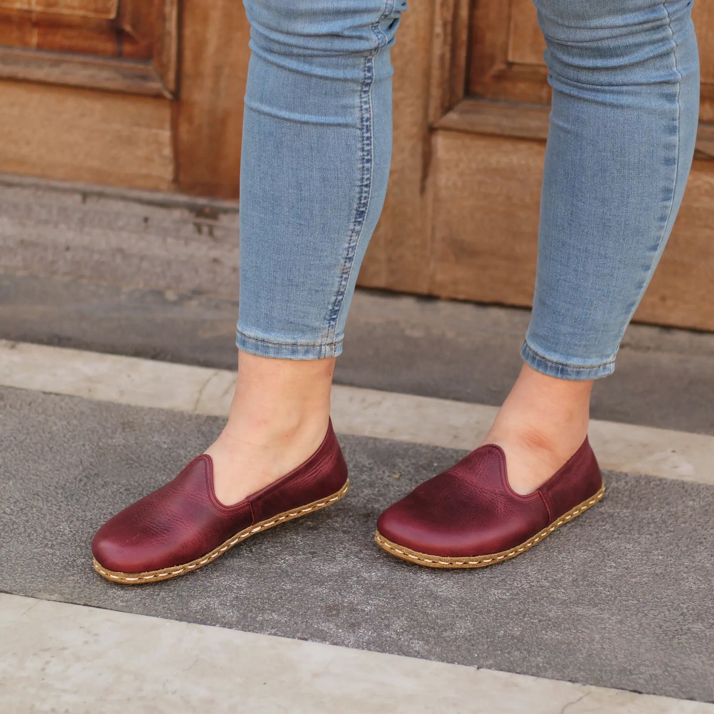 burgundy barefoot grounding freedom walk shoes women’s