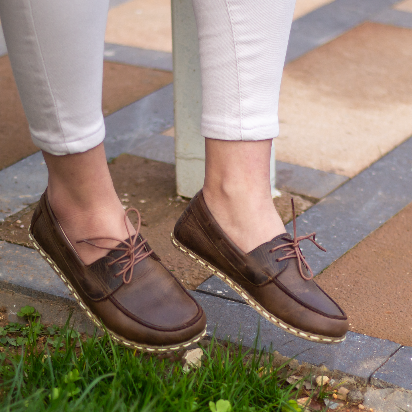 Classic Women's Leather Earthing Barefoot Shoes-Women Loafers-Nefes Shoes-5-Nefes Shoes