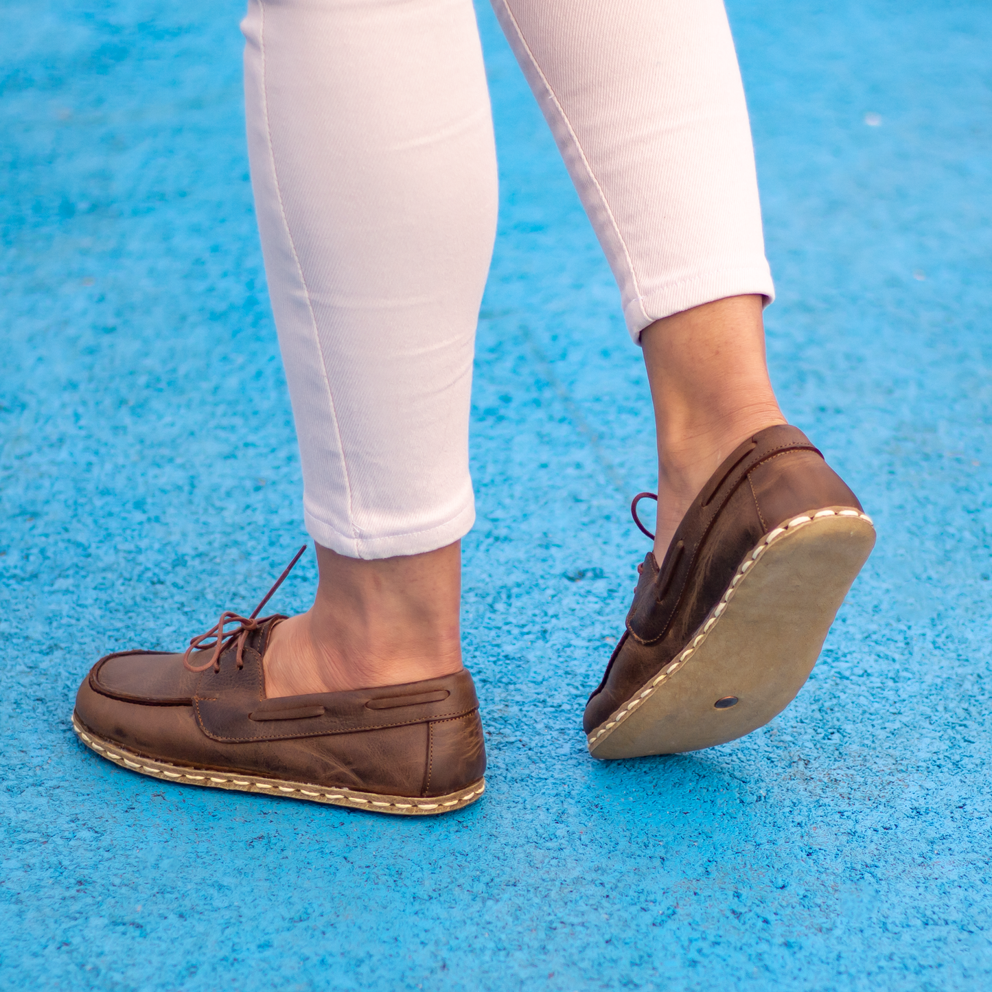 Classic Women's Leather Earthing Barefoot Shoes-Women Loafers-Nefes Shoes-5-Nefes Shoes