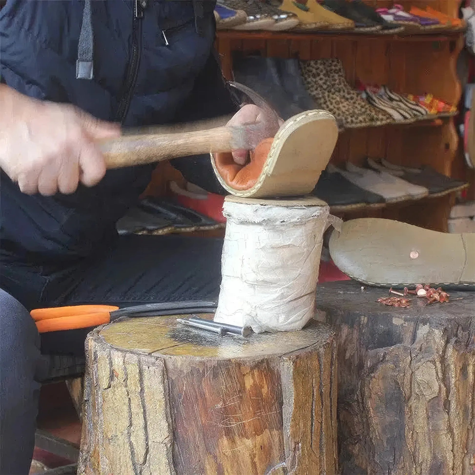 closed toe slippers for men antique brown leather