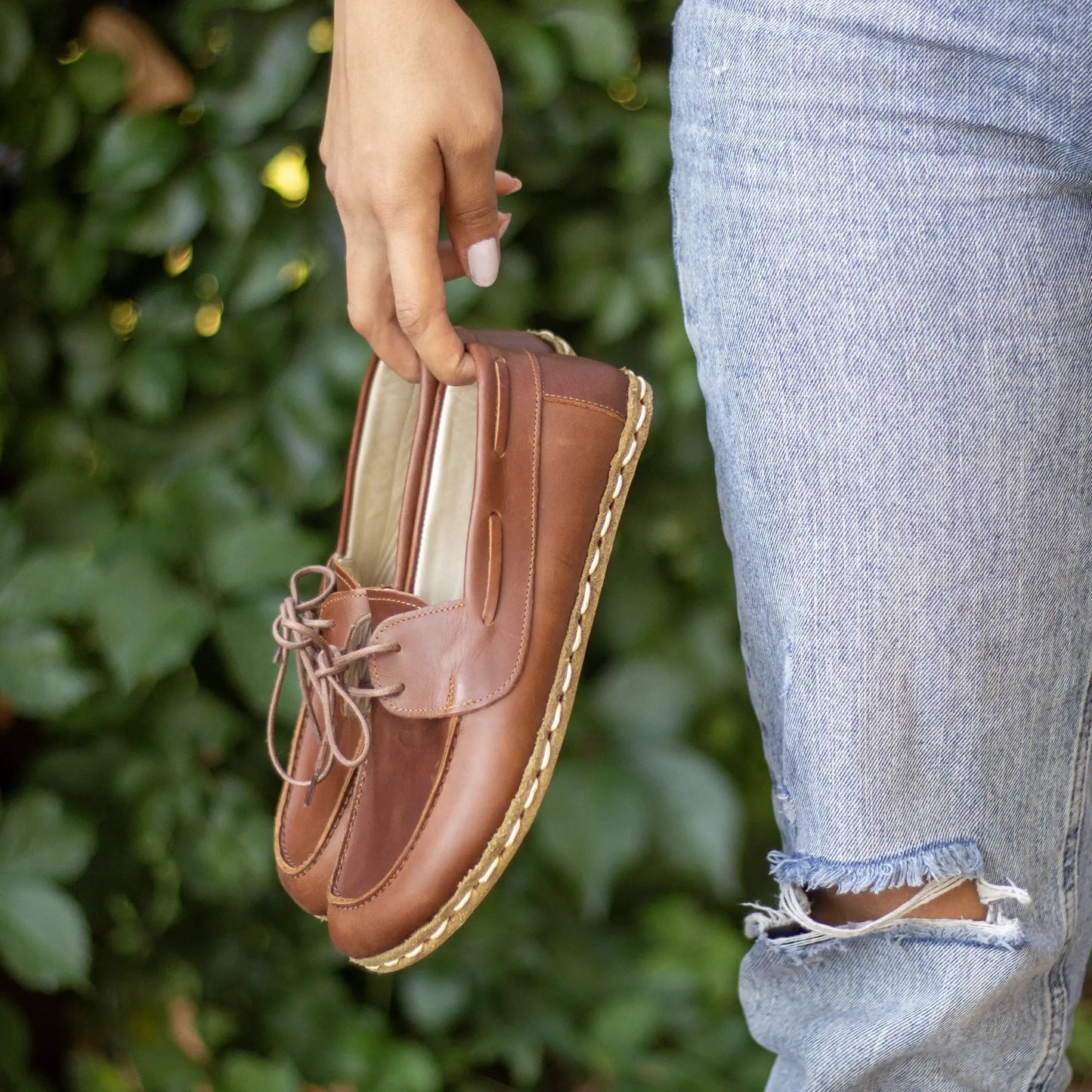 handmade womens barefoot minimalist crazy new brown shoes