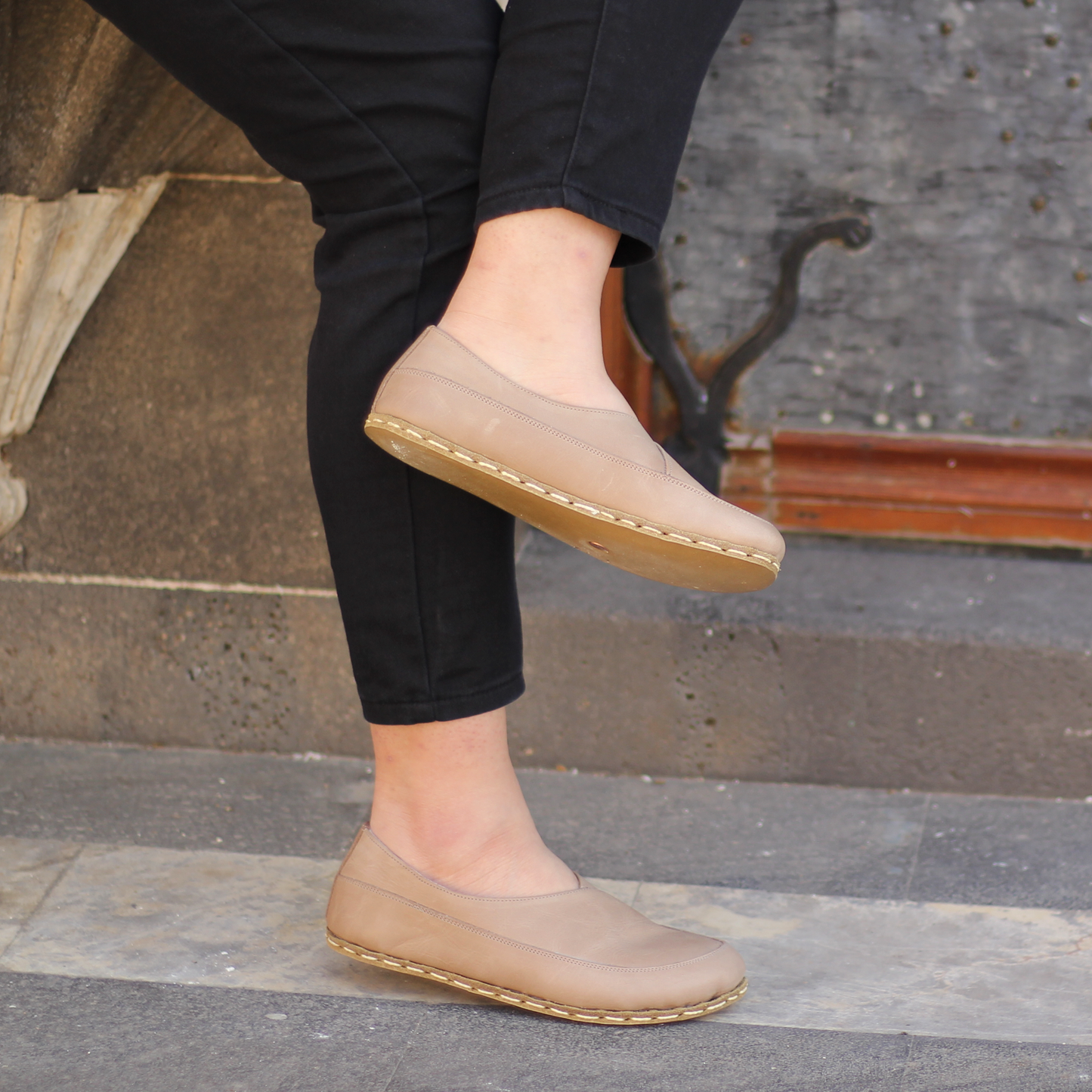 Handmade Barefoot Loafers for Women Crazy Vision-Women Loafers-Nefes Shoes-4-Nefes Shoes