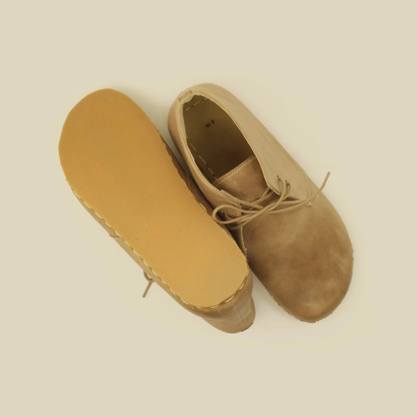 handmade oxford boots women light brown leather earthing comfort