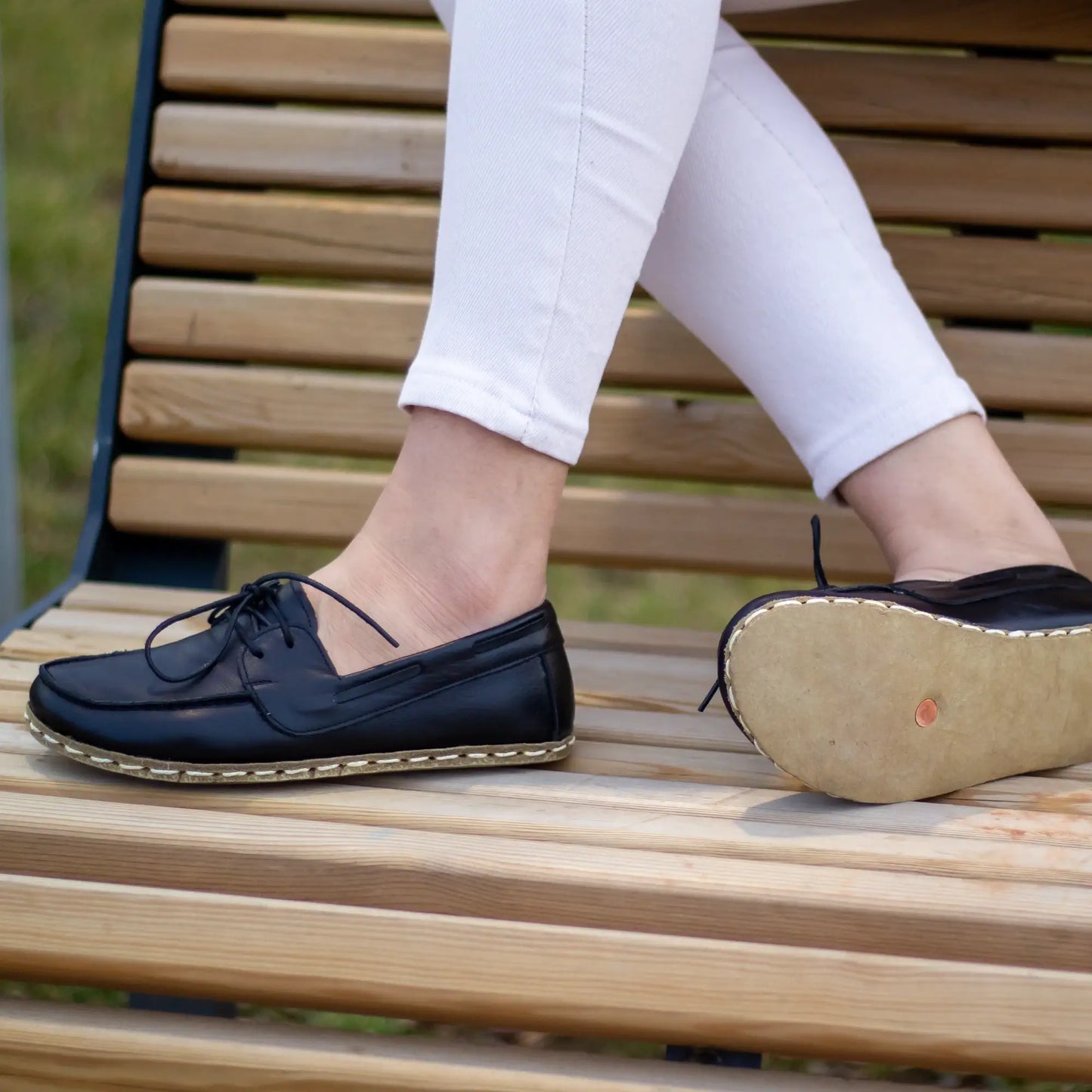 handmade womens barefoot minimalist black shoes