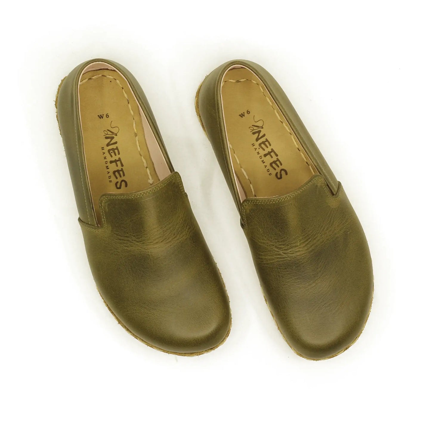 handmade womens barefoot shoes military green vibe