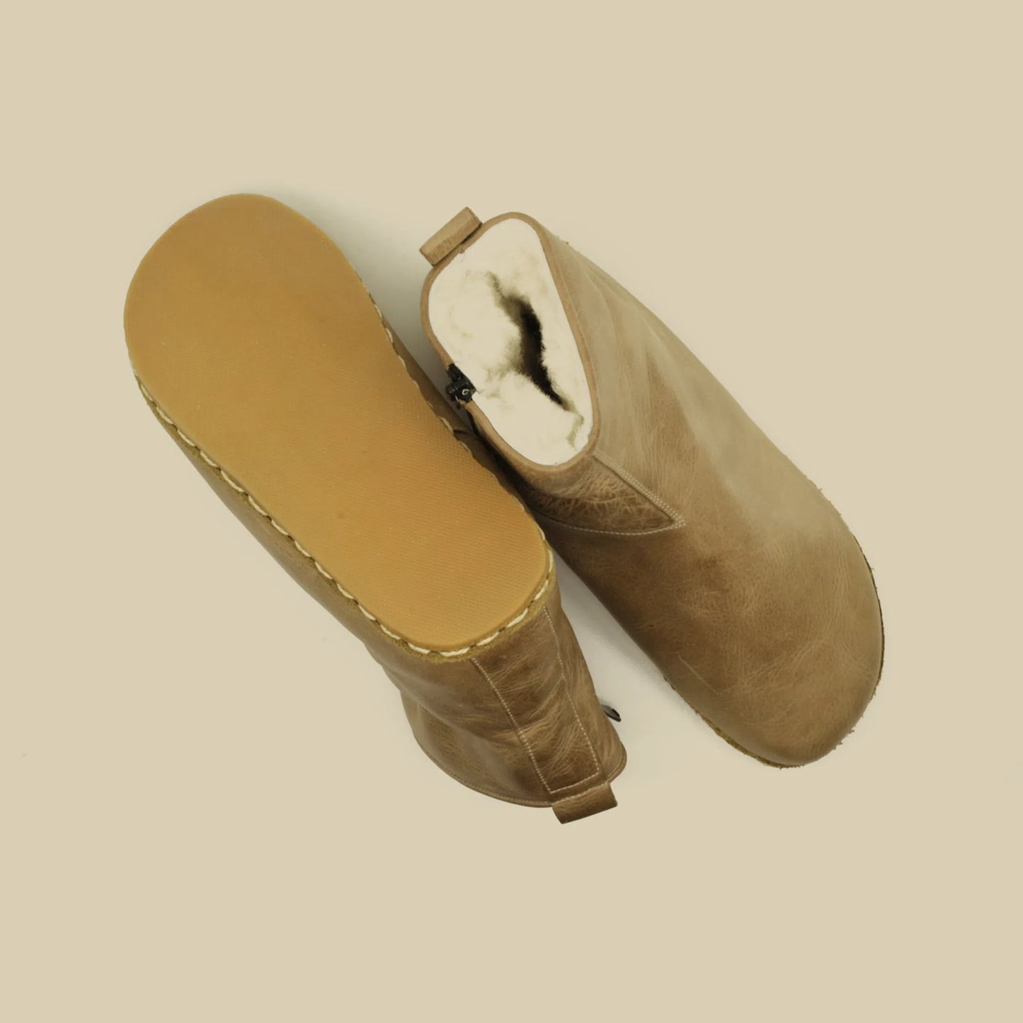 mens crazy vision barefoot walking leather boots