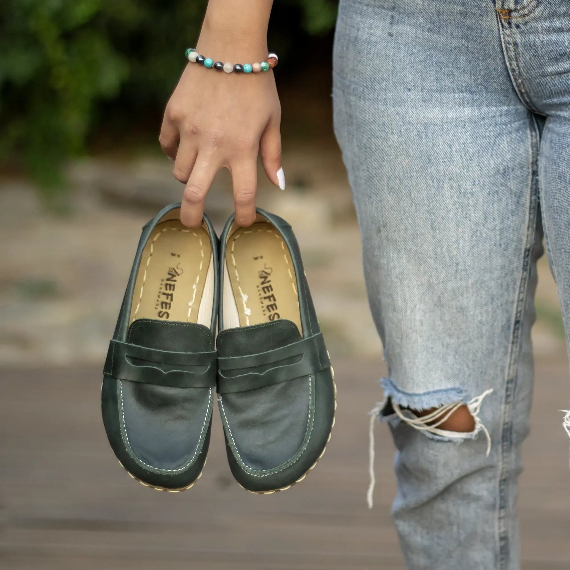 minimalist barefoot earthing shoes women toledo green