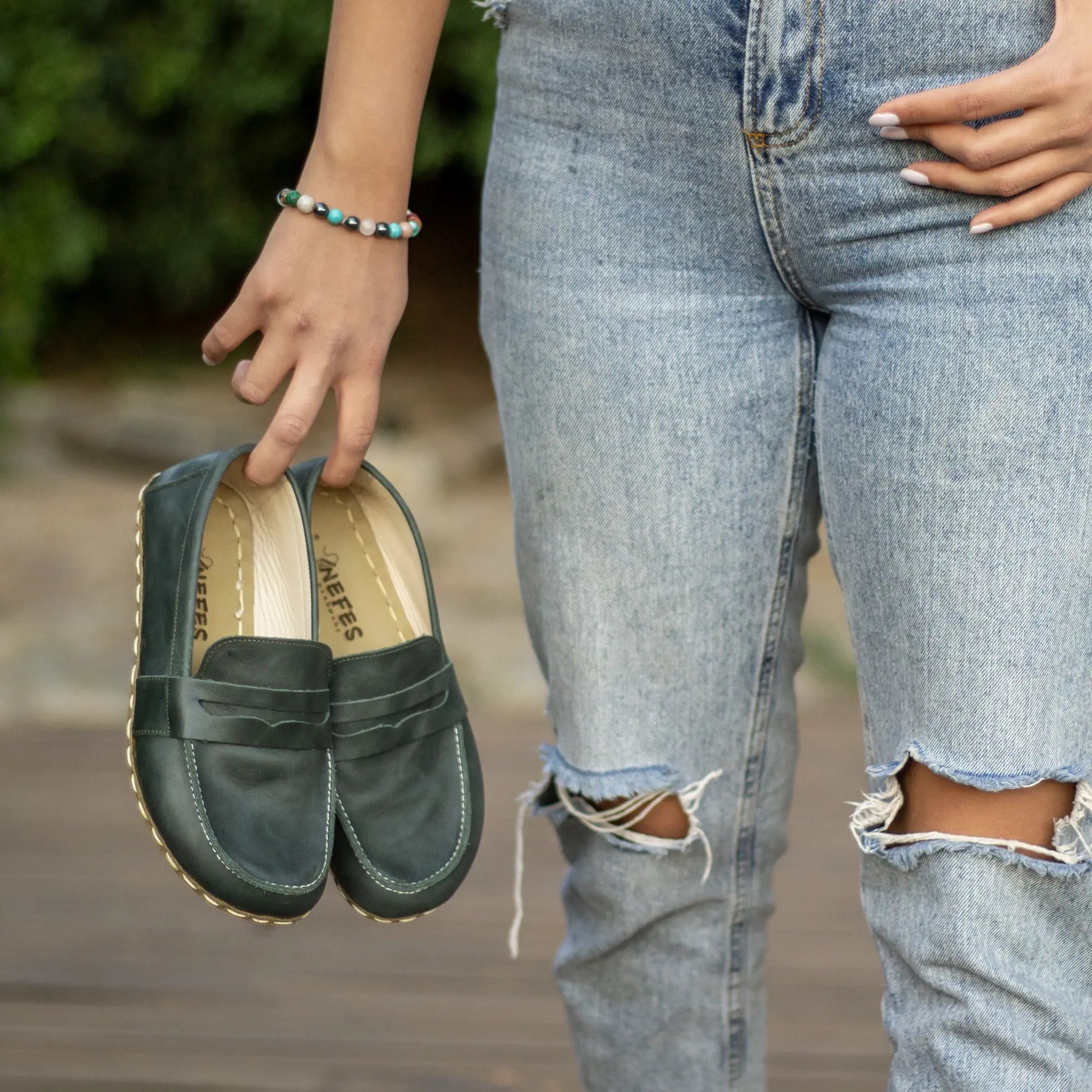 natural barefoot earthing shoes toledo green women