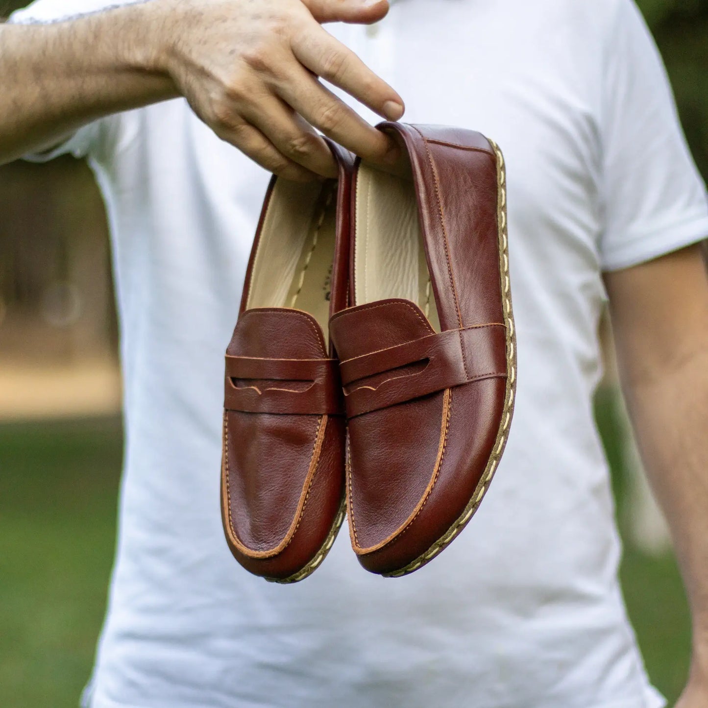 natural walk barefoot earthing shoes tornado brown men
