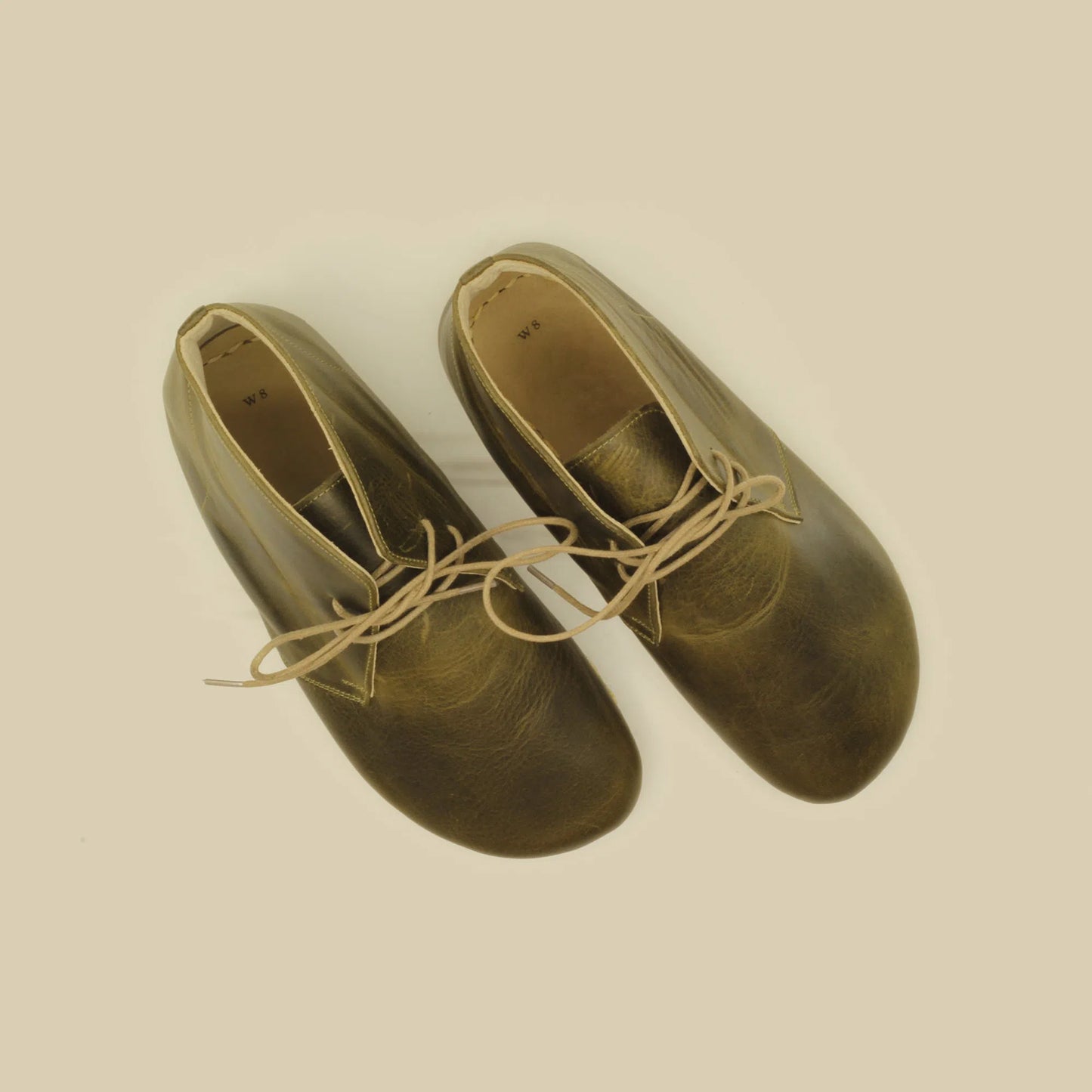 Olive Green Oxford Boots Women's-Women's Boots-nefesshoes-3-Nefes Shoes