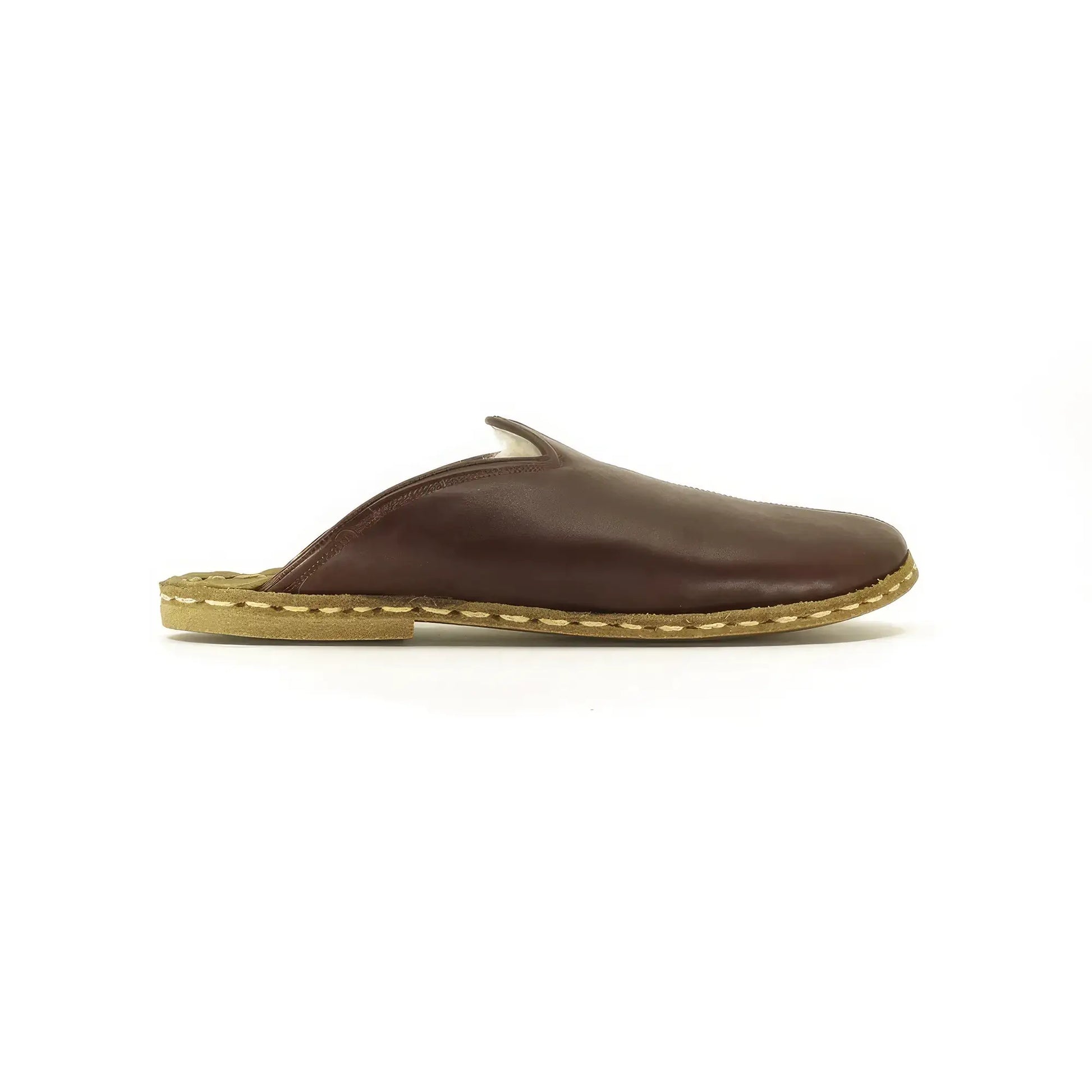 sheepskin bitter brown womens slippers