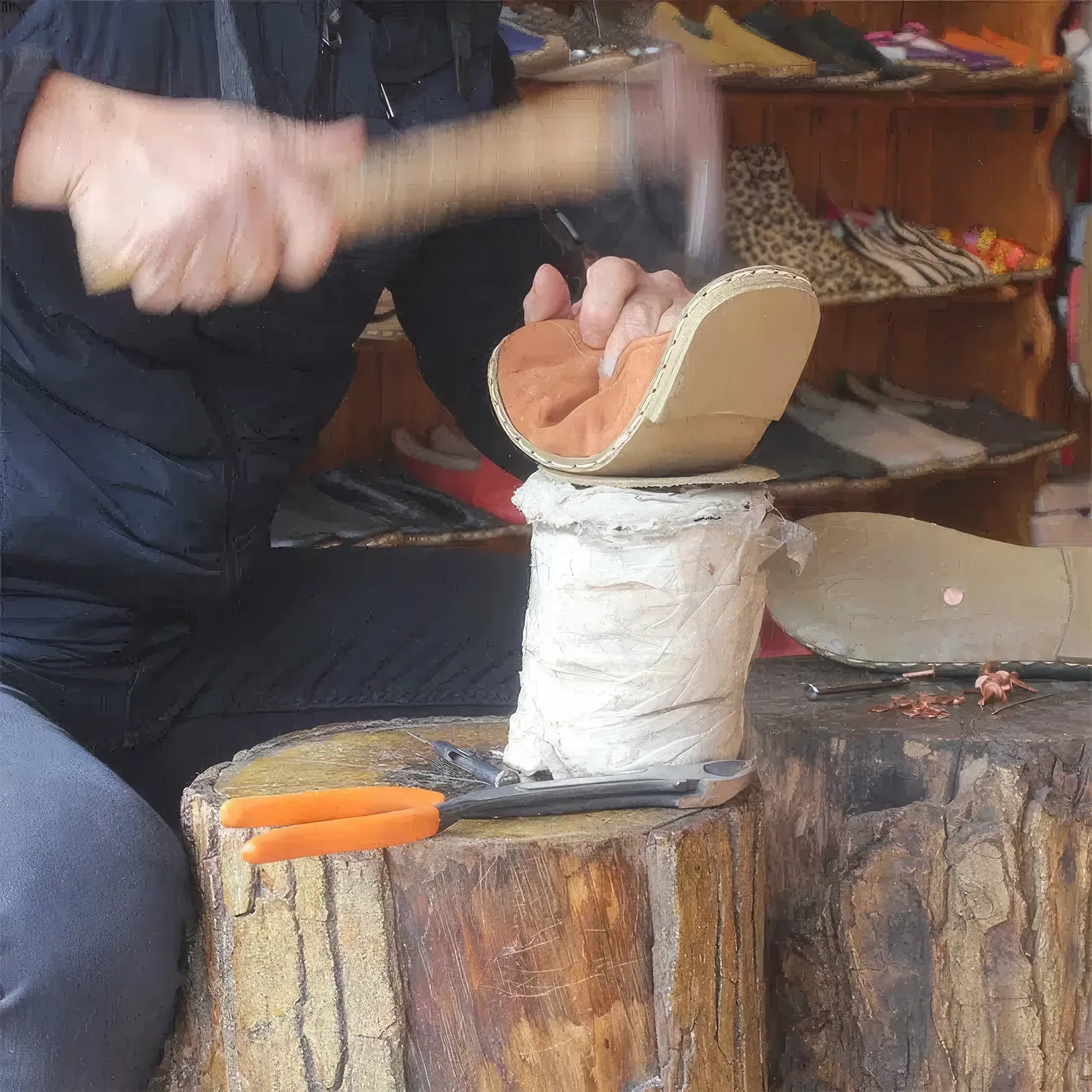 soft nubuck slippers for women orange sheepskin