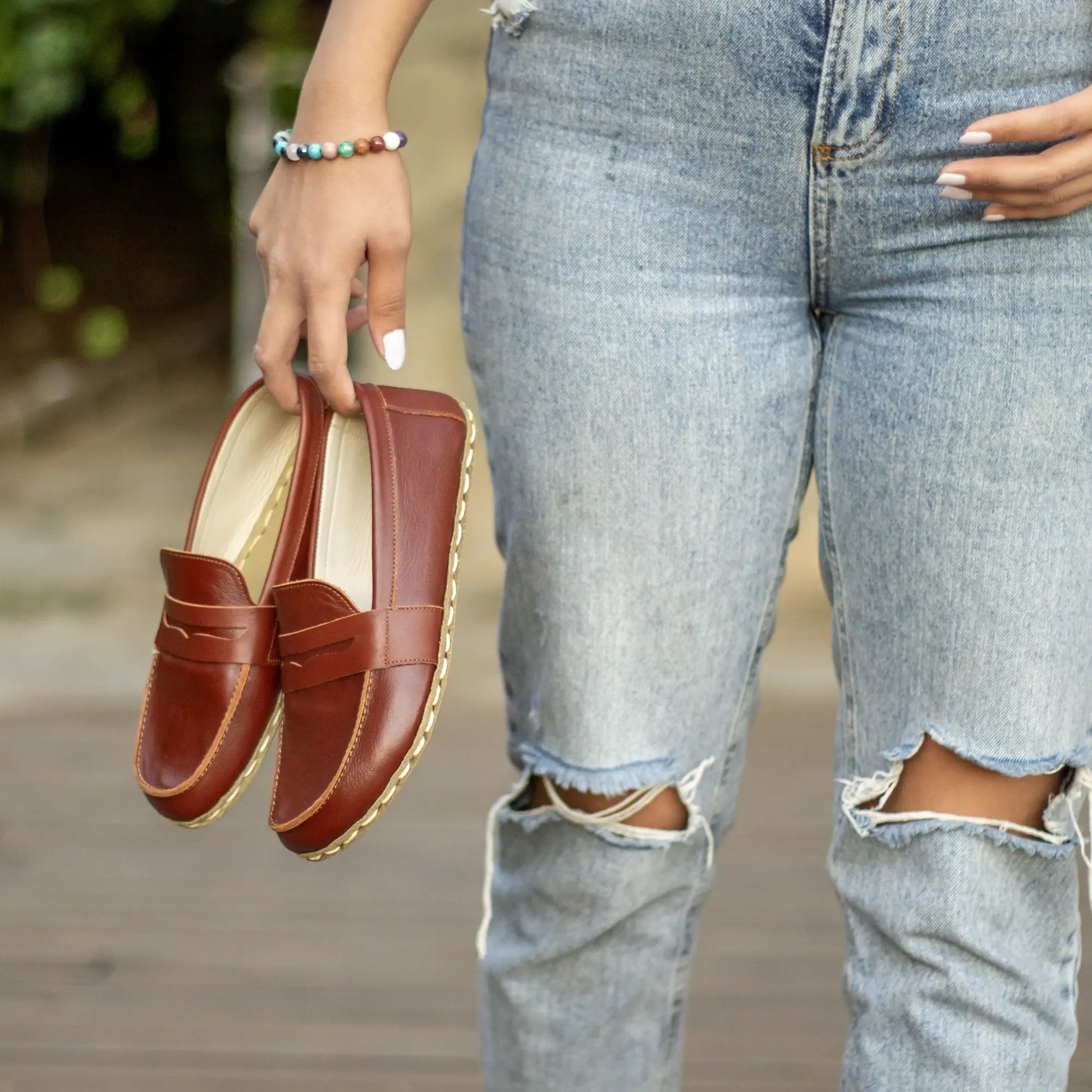 stylish barefoot earthing shoes tornado brown women