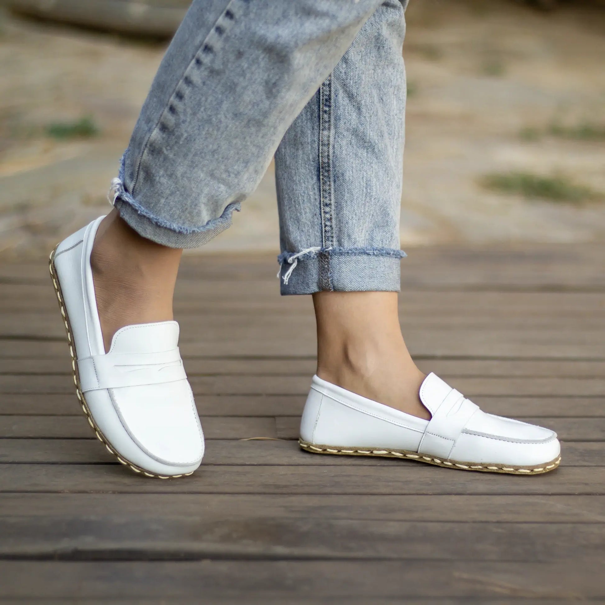 stylish barefoot earthing shoes white women