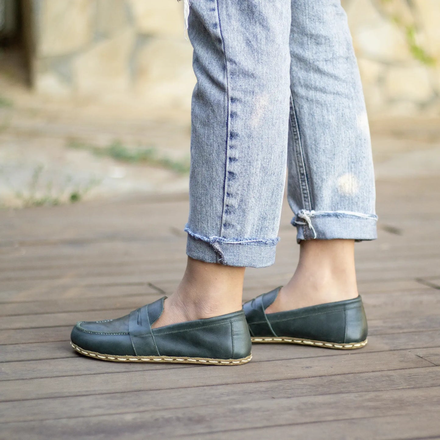 toledo green barefoot grounding shoes women