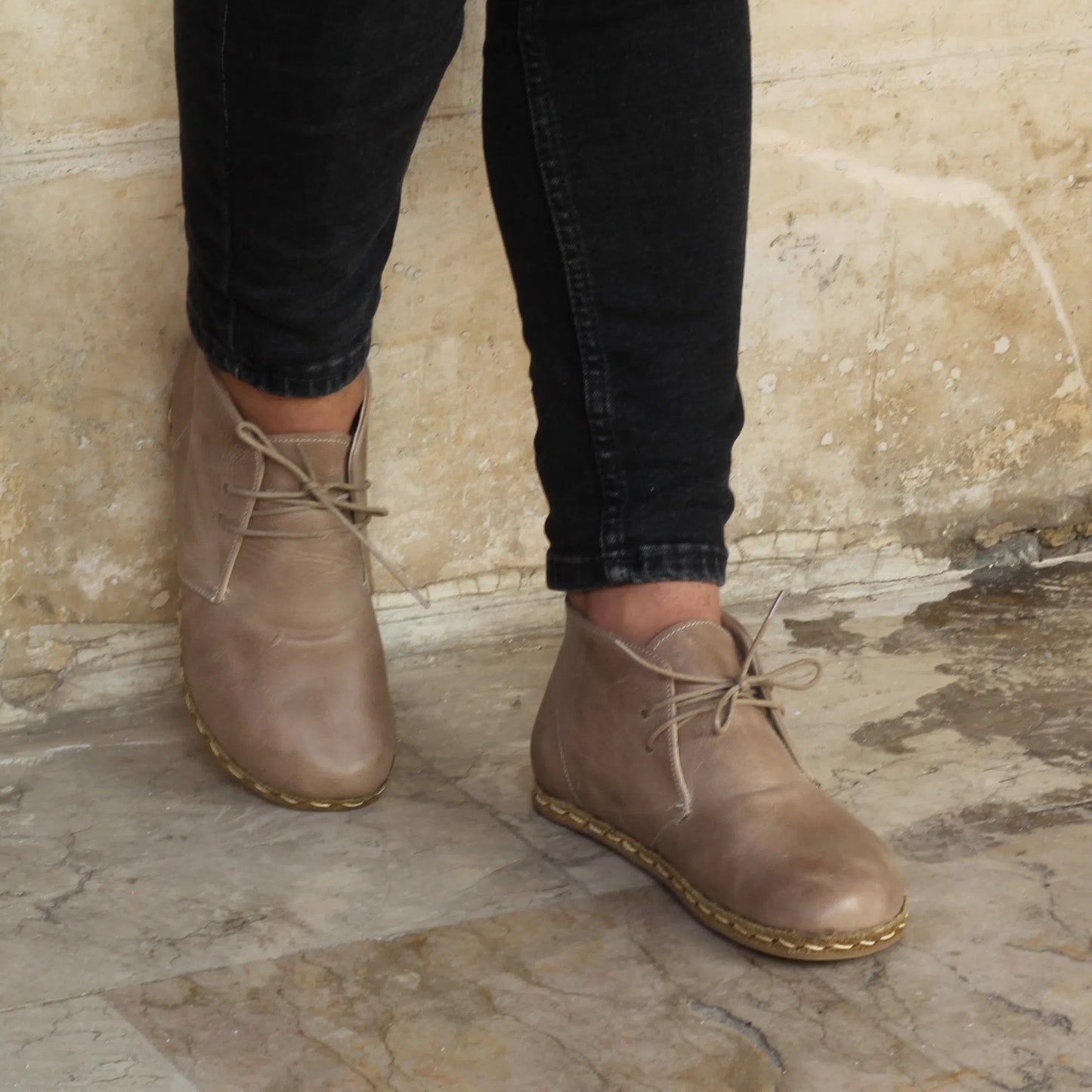 vision leather oxford earthing boots men