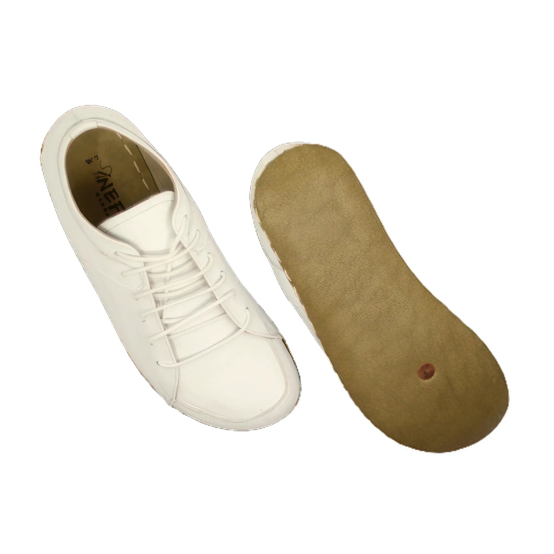 white mens barefoot sneakers