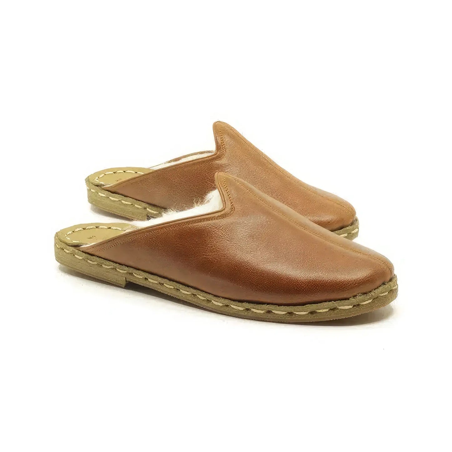 winter sheepskin slippers brown womens