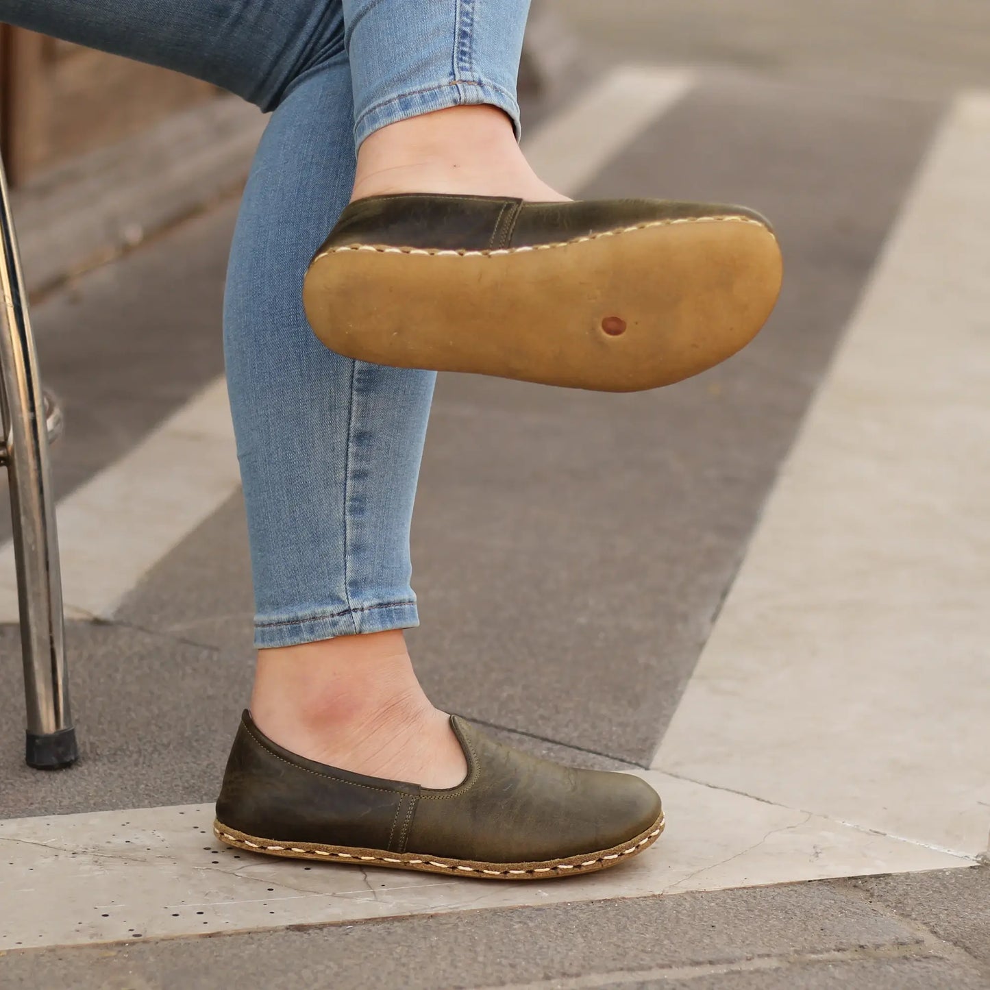 womens barefoot grounding shoes military green pure roots