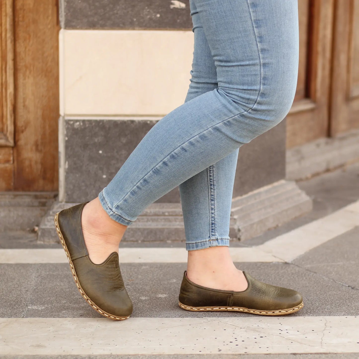 womens barefoot grounding shoes military green wild harmony