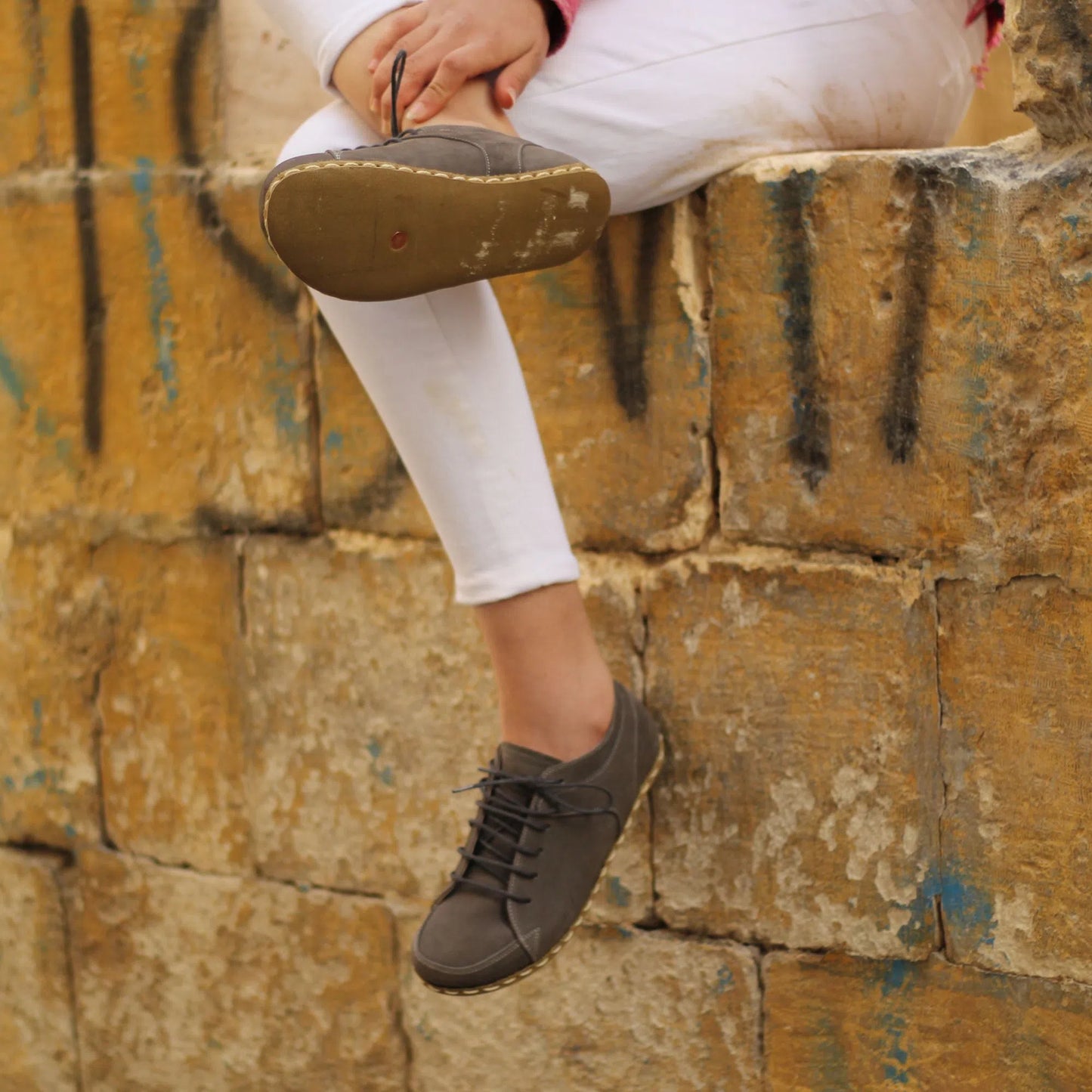 womens grounding barefoot sneaker gray