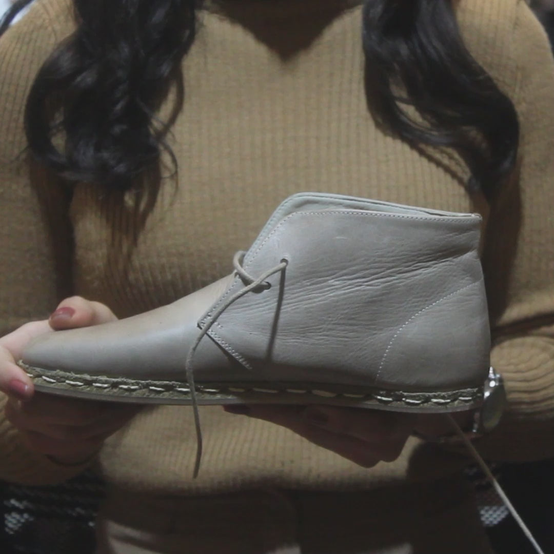Oxford Earthing Boots Light Brown Women's