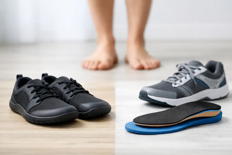 Barefoot Shoes vs Orthotics: What Helps?