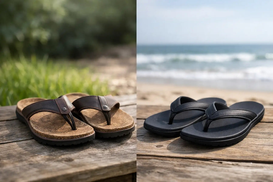 Earthing Sandals Versus Rubber Sandals Compared