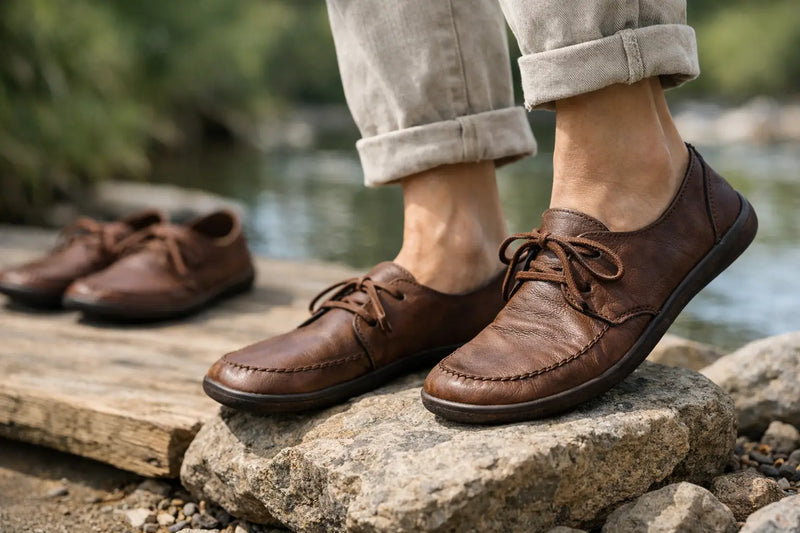 Leather Barefoot Moccasins for Natural Movement
