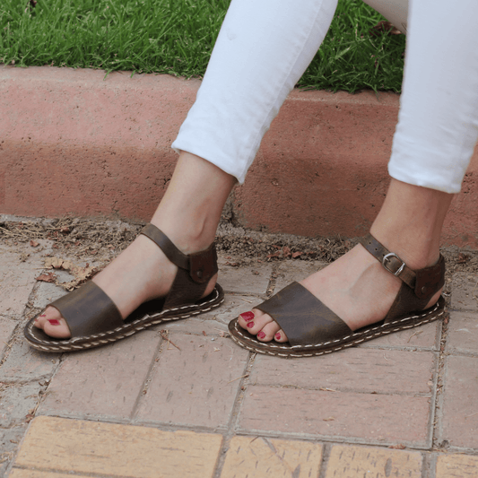 BAND Women's Leather Barefoot Huarache Sandals