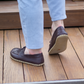 Bitter Brown Men's Leather Earthing Barefoot Shoes-Nefes Shoes