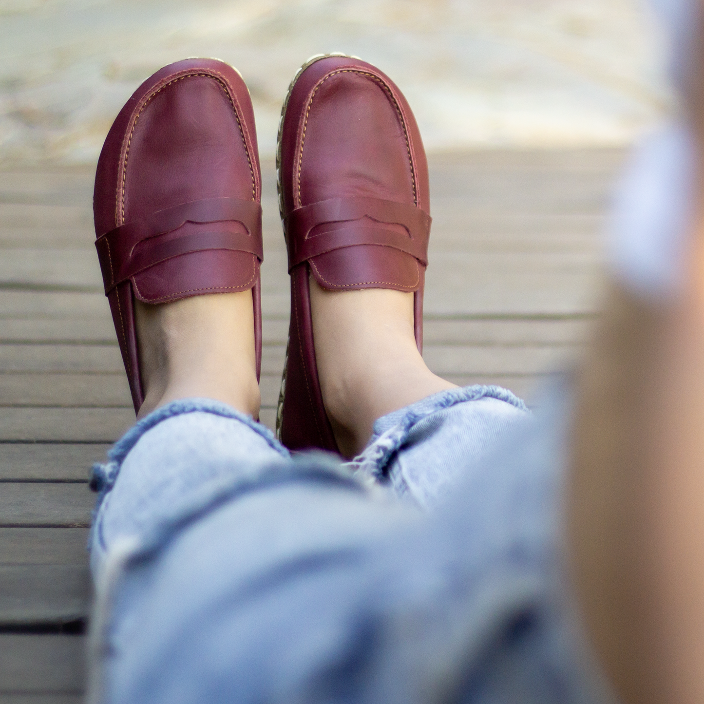 Barefoot Earthing Shoes Crazy Burgundy Women