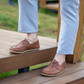 Brown Men's Leather Earthing Barefoot Shoes