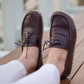 Bitter Brown Women's Leather Earthing Barefoot Shoes