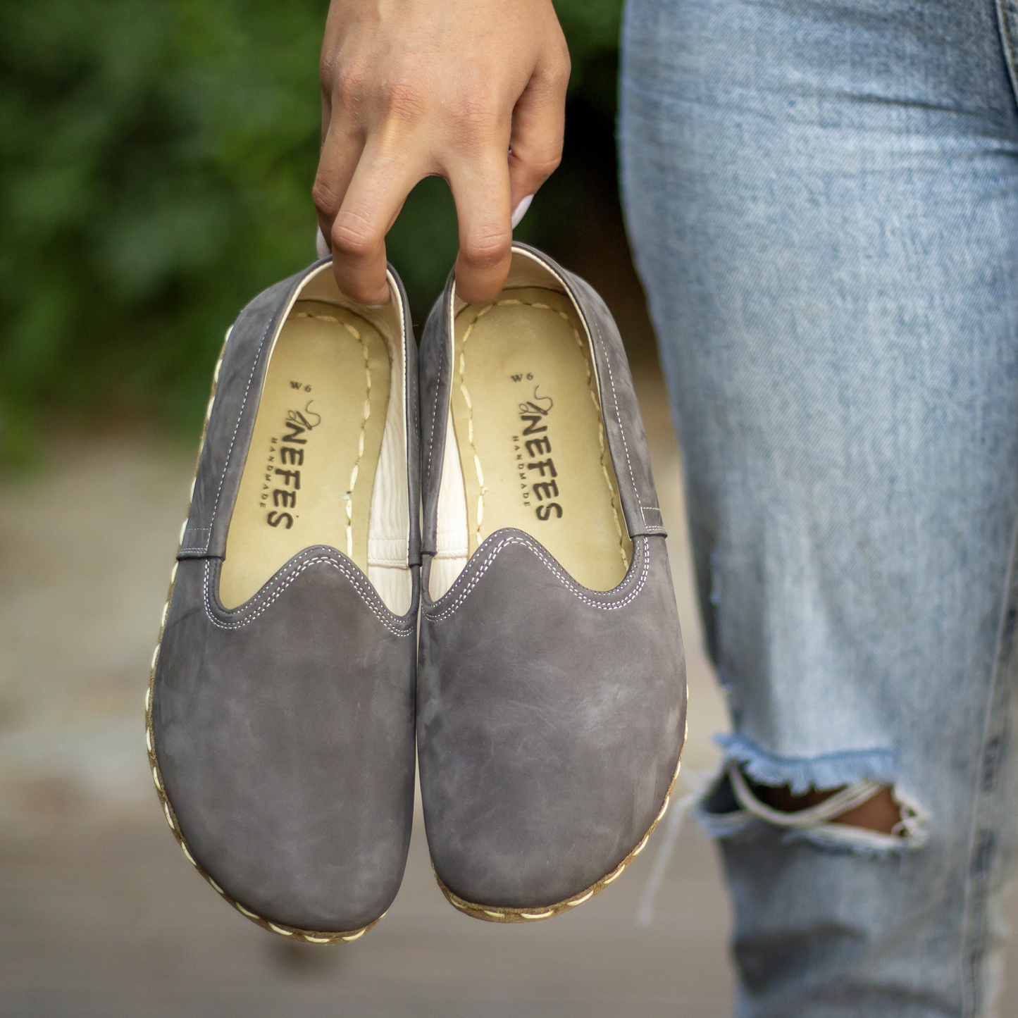 Women's Barefoot Shoes - Nubuck Gray