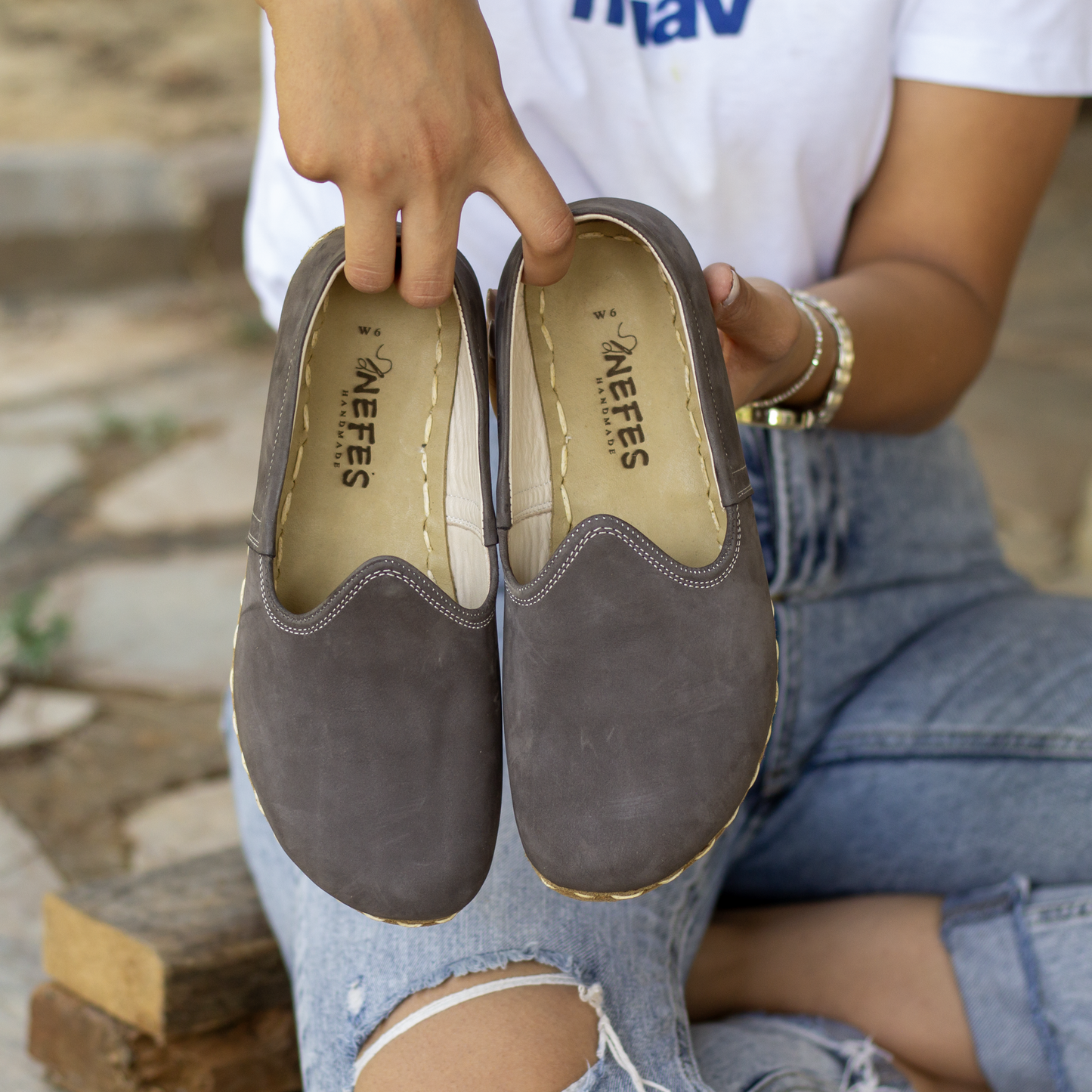 Women's Barefoot Shoes - Nubuck Gray