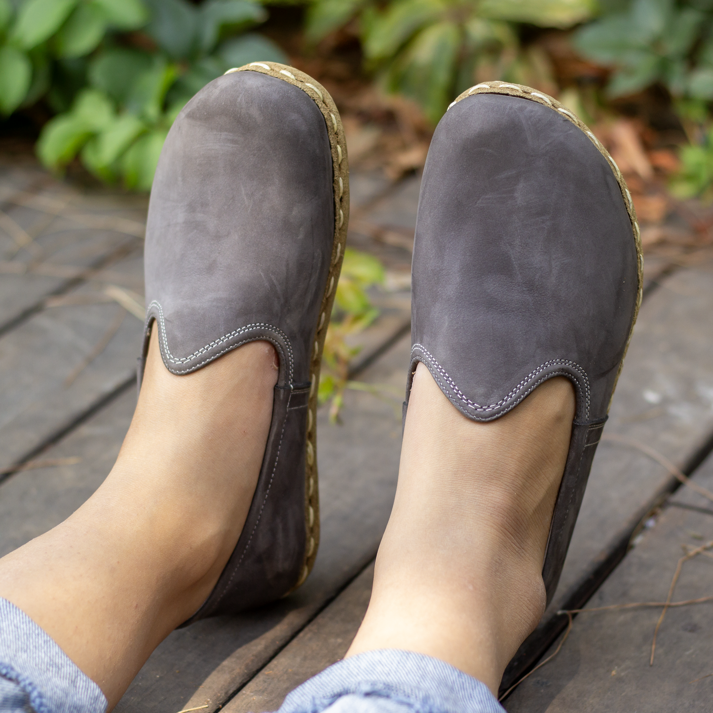 Women's Barefoot Shoes - Nubuck Gray