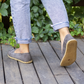 Barefoot Flat Shoes Gray Nubuck for Women