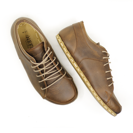 Men's Earthing Leather Converse: Copper Rivet Barefoot Sneaker