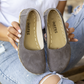 Barefoot Flat Shoes Gray Nubuck for Women