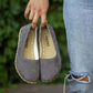 Barefoot Flat Shoes Gray Nubuck for Women