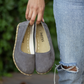 Barefoot Flat Shoes Gray Nubuck for Women